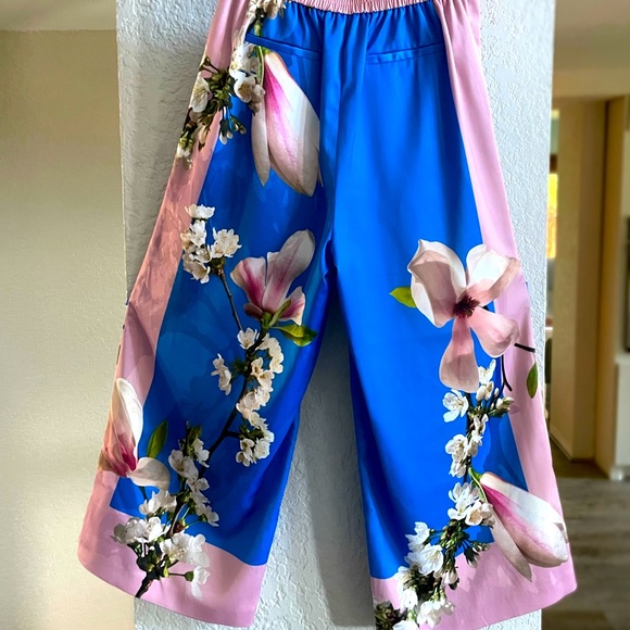 Ted Baker | Size 0 | Coulette Satin High-Rise Pants - Picture 3 of 13